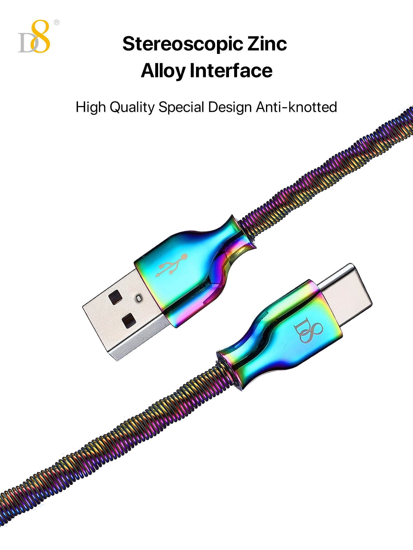 Dazzled Metal Type-C USB Cable - Fast Charging Fancy Color TC