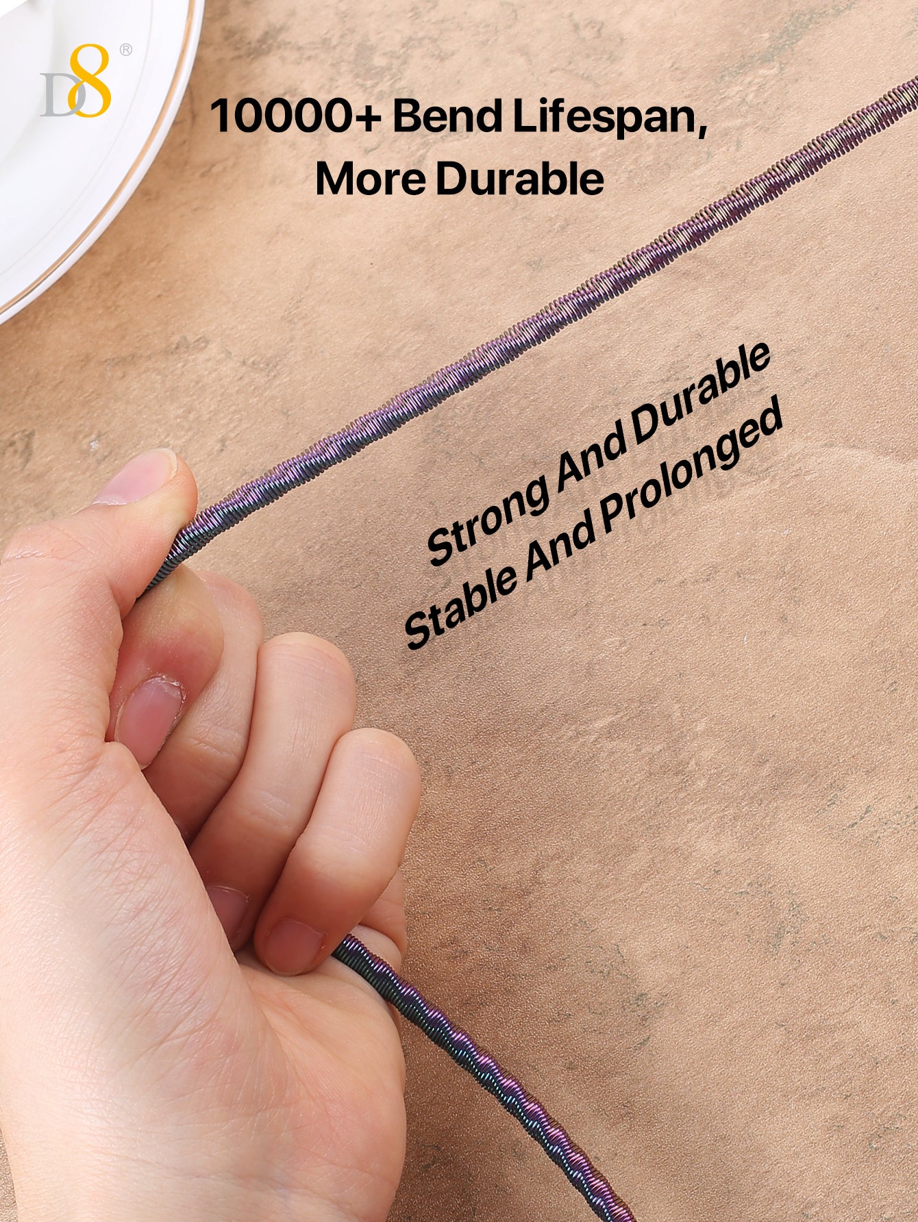 Dazzled Metal Type-C USB Cable - Fast Charging Fancy Color TC