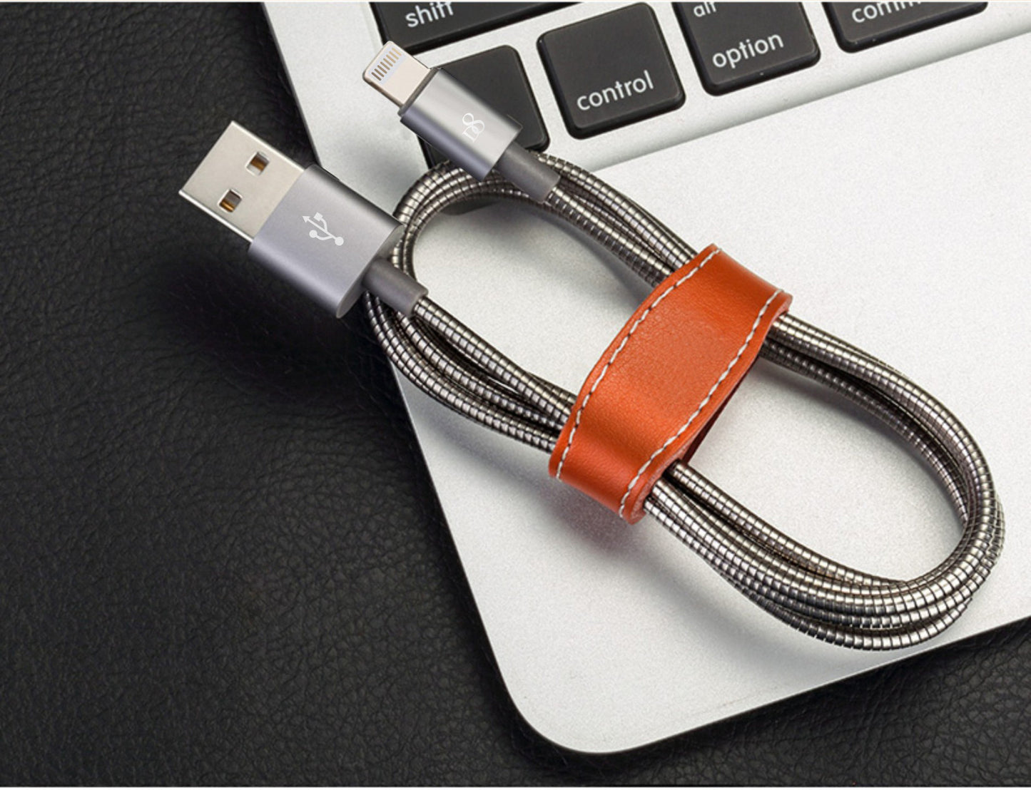 D8 Stainless Jacket MFi lightning to USB charging cable