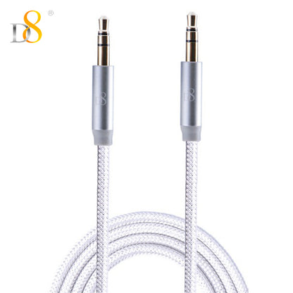 D8 Nylon braided 3.5mm Audio cable 1meter
