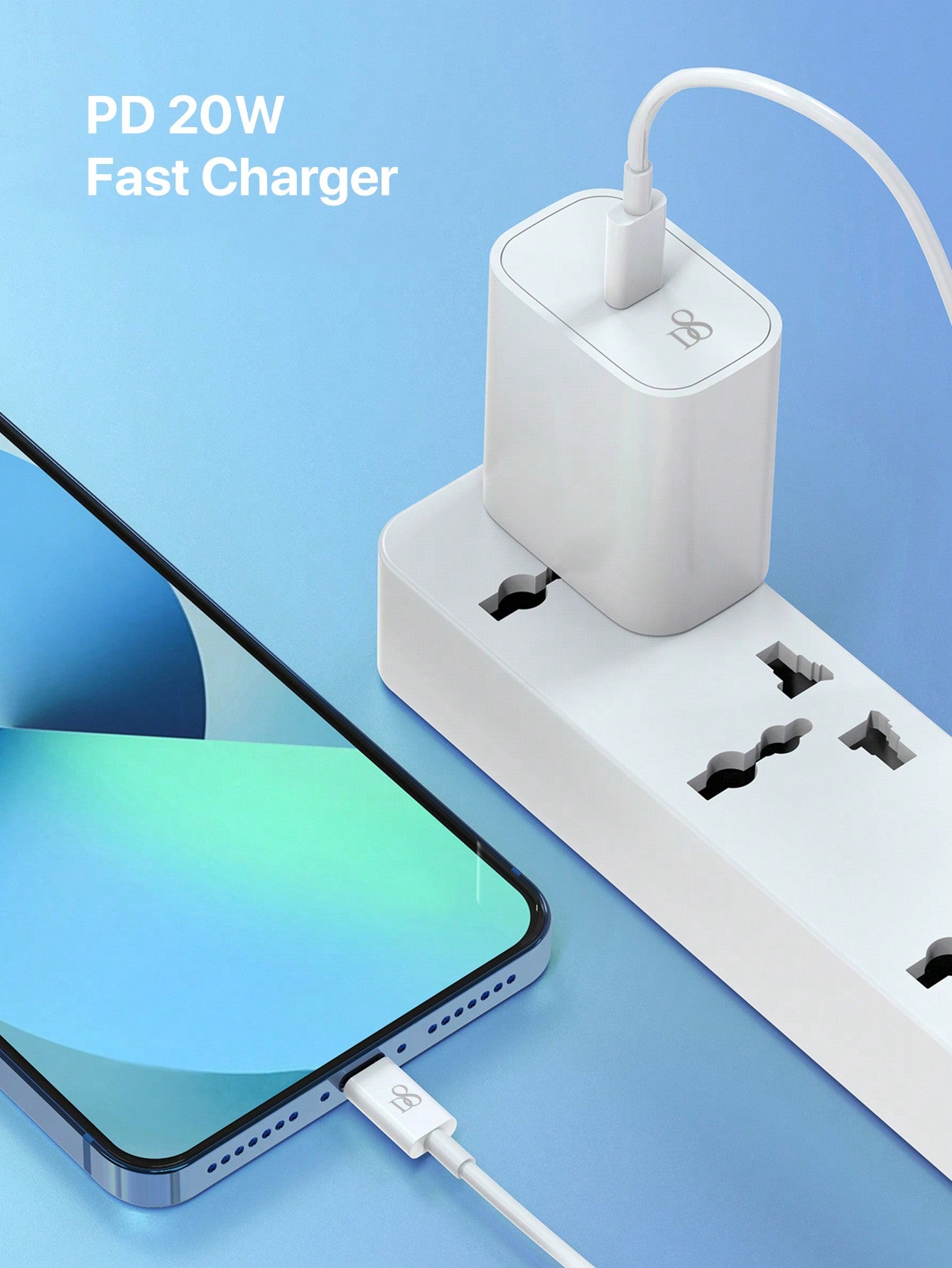 D8  iPhone Charger Super Fast Charging [MFi Certified] iPad Charger 20W PD USB C Wall Charger 2-Pack 3.3FT Fast Charging Cable Compatible with iPhone14/14 Pro Max/13/13Pro/12/12 Pro/11/11Pro/XS,iPad