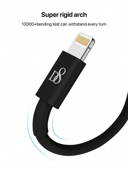 D8 IPhone Charger Cable,( 3.3FT) TPE USB A To Lightning] MFi Certified Charger Cable , USB 2.0 Lightning Charger Cable, 2.4A Fast Charging Compatible With  IPhone 14 Pro/13 Mini/13/12/11 Pro MAX/XR/XS/8/7/Plus/6S/SE/IPad