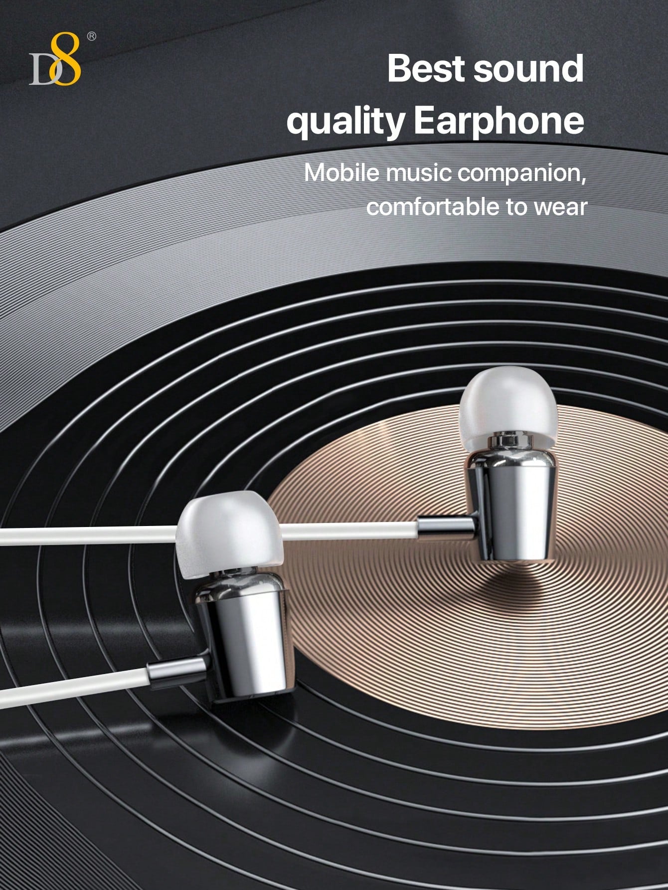 D8 Type C Headphones In Ear Earphones Earbuds With Mic And Volume Control ,Compatible Compatible With Iphone16 Pro / IPhone 16 Pro Max/15 Accessories/15Puls/15Pro/15Pro Max/IPad Air 4/5/IPad Pro 12.9/11,IPad Pro /IPad Air/ IPad Mini/Galaxy S23 S22 S21 Ult