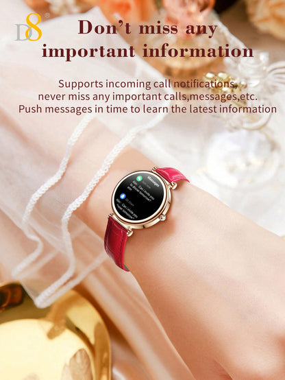 D8 Smart Watch For Women, (Answer/Make Calls), Smartwatch For Android And IOS Phones 1.27'TFT Display,100+ Sport Modes IP67 Pedometer Sleep Monitor, Calories, Round Watch,Best Gifts