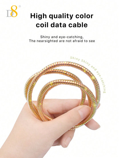 D8 USB-A To Lightning Charger Cable, MFi Certified Charger Cable , TPU(1M)USB 2.0 Lightning Charger Cable, 2.4A Fast Charging