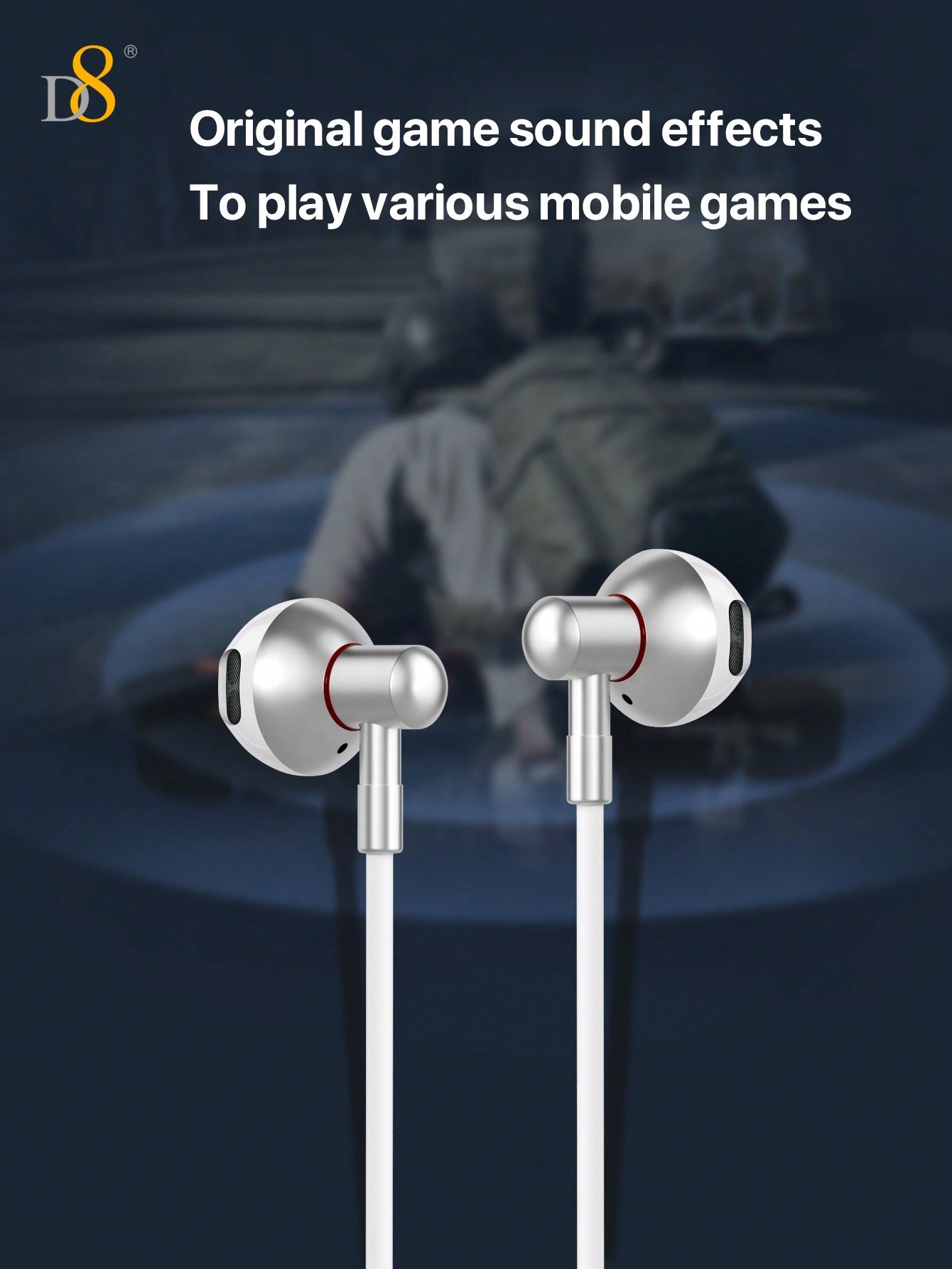 D8 Lightning Headphones With Lightning Connector Headphones Iphone Wired In-Ear Earphones With Microphone- IPhone Headphones - Apple Headphones - Apple Wired Earbuds Compatible With Iphone, IPads & All Products With Lightning Connector Wired Ear Buds