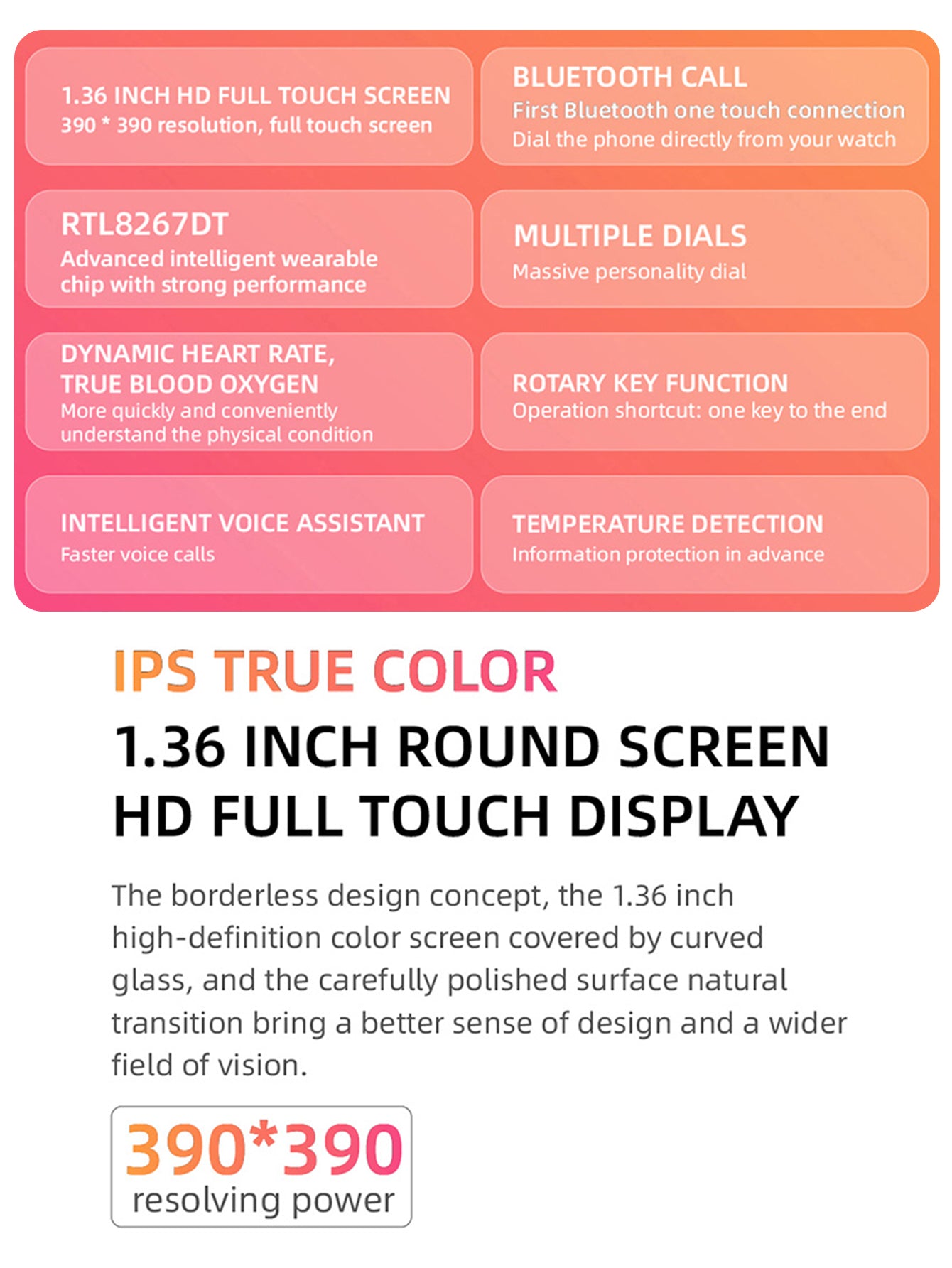 Sport Watch with Bluetooth Call Function Smart Watch UP2