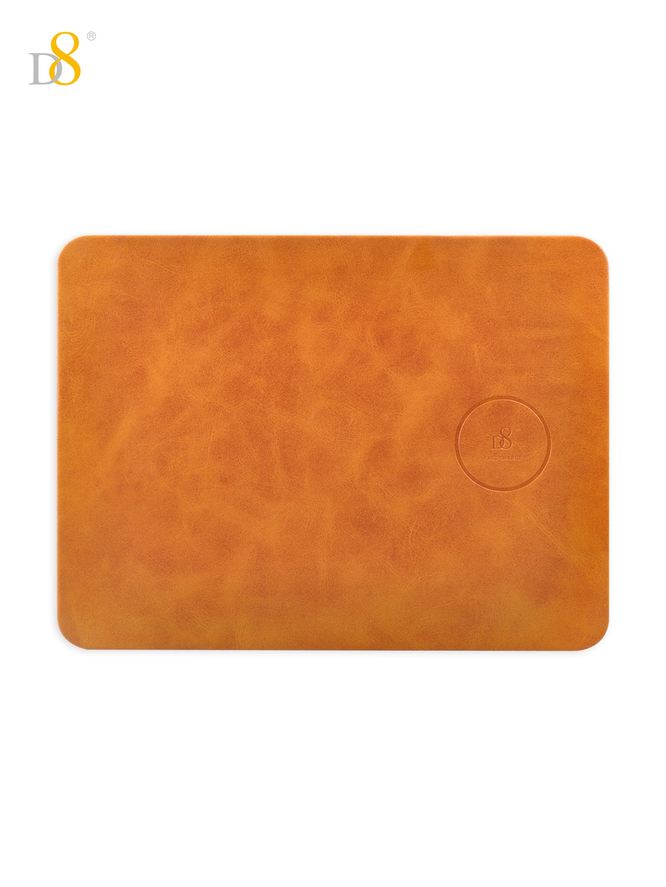 Dynamic8 Wireless Charger Mouse Pad | PU/Leather, 7.5-10W, Brown