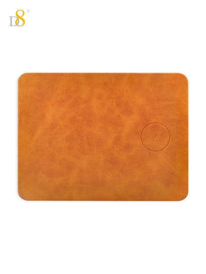 Dynamic8 Wireless Charger Mouse Pad | PU/Leather, 7.5-10W, Brown