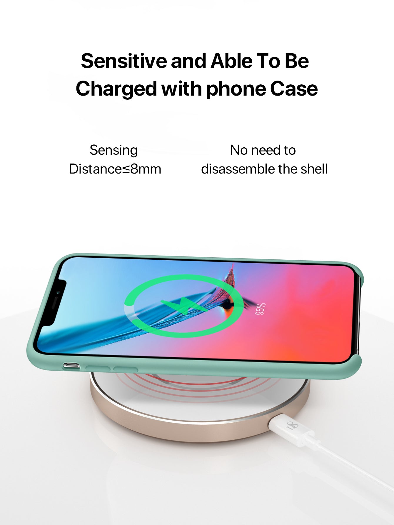 Dynamic8 Wireless Fast Charger 7.5-10W PWB-2111 Aluminum