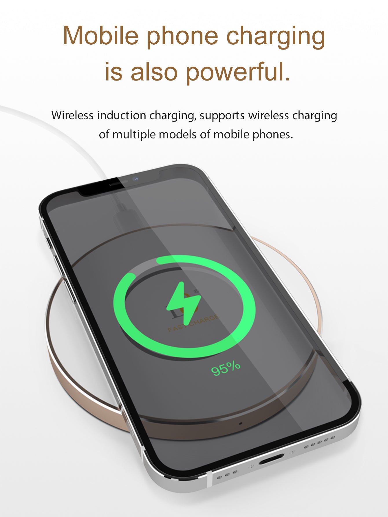 Wireless Charging Coffee Mug - 55℃ Thermostatic, Aluminum | Mobile Accessories