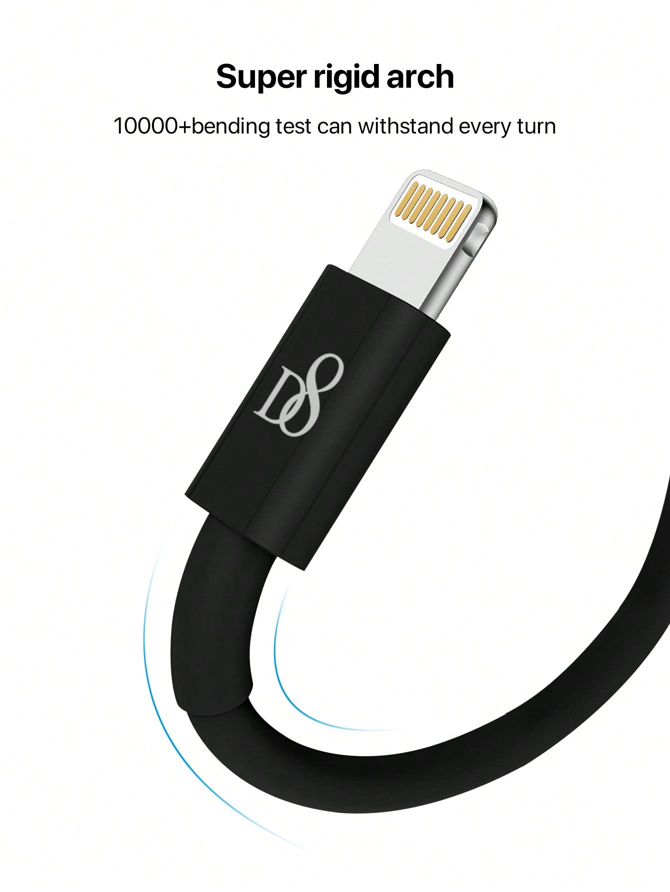 
Durable Dynamic8 TPE USB-A to Lightning cable, 3.3ft MFi certified fast charging
