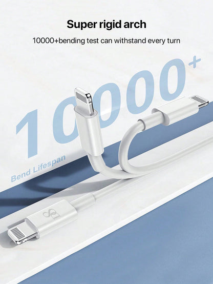 
Dynamic8 USB-C to Lightning cable charging iPhone, 1M PD fast charging
