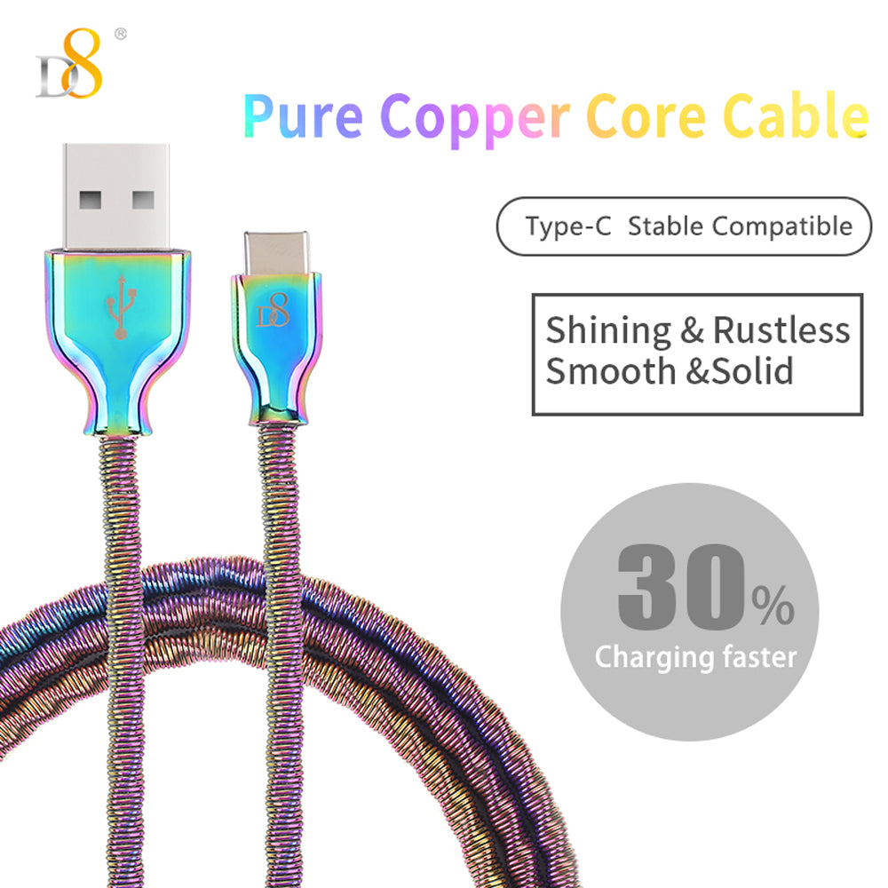 Dazzled Metal Type-C USB Cable - Fast Charging Fancy Color TC - Dynamic8 Official Store