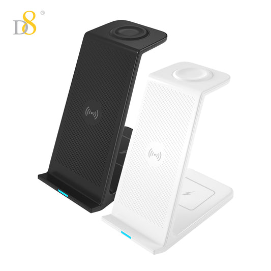 Wireless 3 in 1 Charging Station for Mobile Phone/Watch/Bluetooth