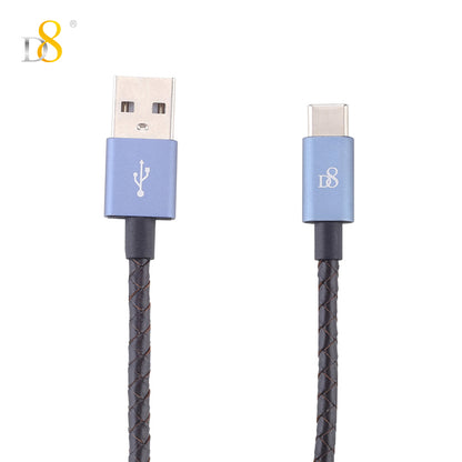 D8 15CM Genuine Leather USB to Type-C Charging Cable - Dynamic8 Official Store