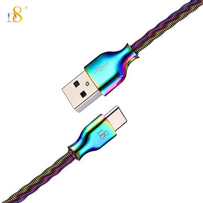 D8 Dazzled Metal Type-C to USB cable fancy color TC-0422