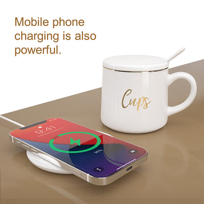 Wireless Charging 55℃ Thermostatic Coffee Mug - PC material