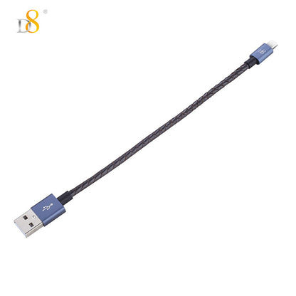 D8 15CM Genuine Leather USB to Type-C Charging Cable - Dynamic8 Official Store