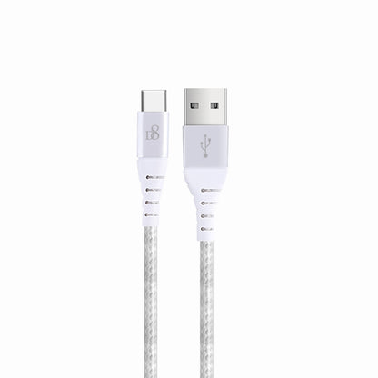 D8 尼龙编织 Type-C 转 USB 电源线和同步充电线 TC-0404
